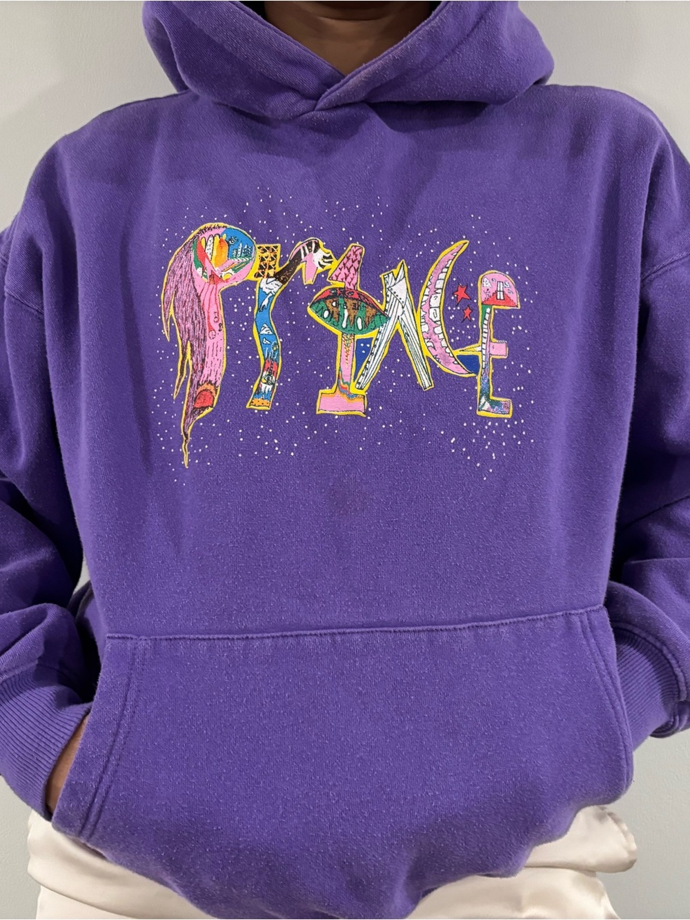 Officially licensed Prince x Cotton On purple pullover hoodie